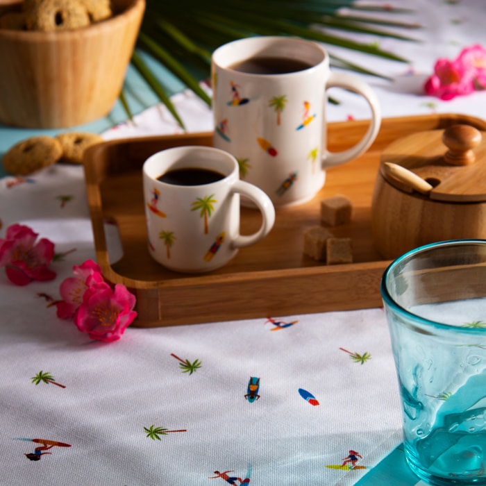 Set 4 Mug Excelsa – Honolulu, New Bone China Multicolore