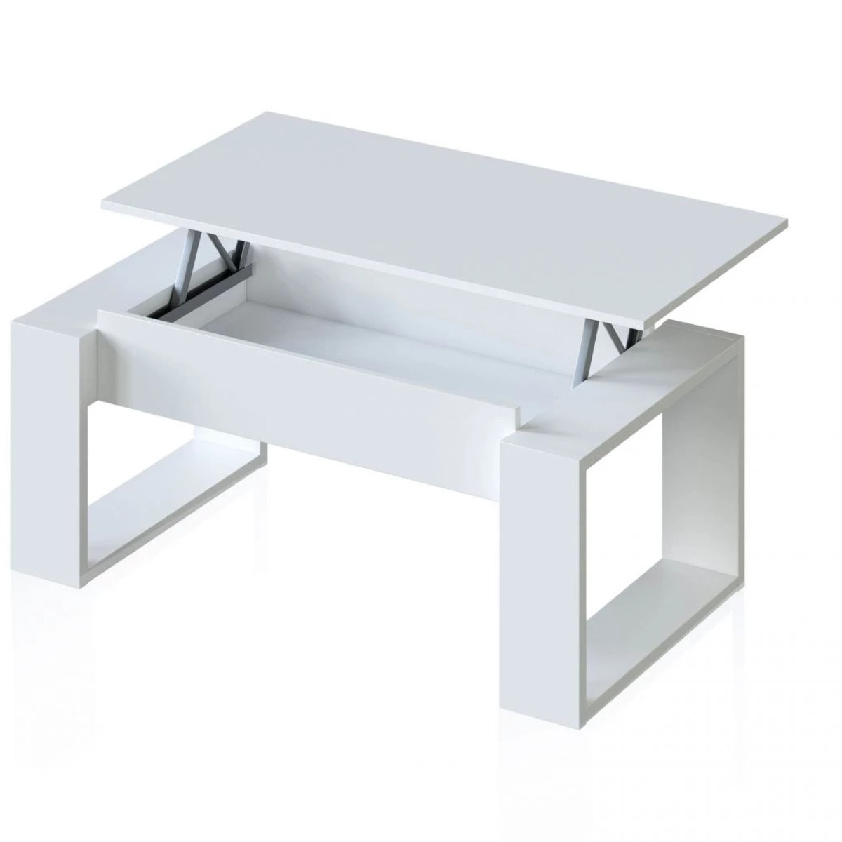 Mesa de centro elevable Neo Blanco Artik (Blanco Mate)