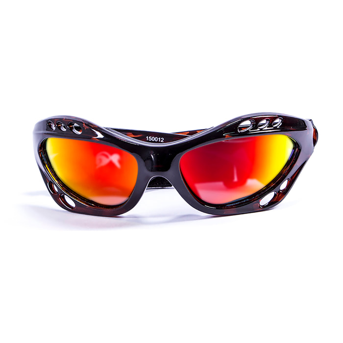 Gafas de deportes acuáticos OCEAN CUMBUCO - Marrón demi / Revo roja