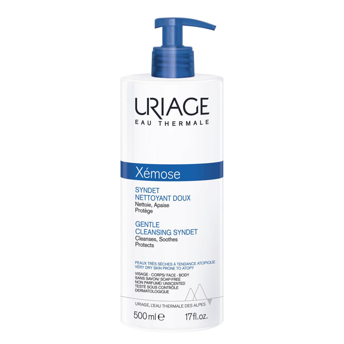 Xémose C8+ - Syndet Nettoyant Doux - Gel-Crème Nettoie, Apaise & Protège