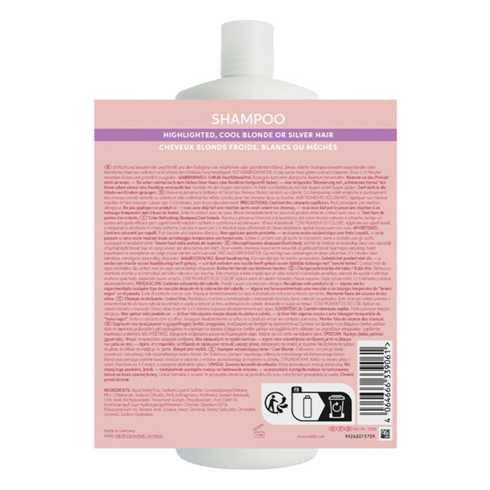 WELLA PROFESSIONALS Invigo Blonde Recharge Shampoo Cool Blonde 1000ml