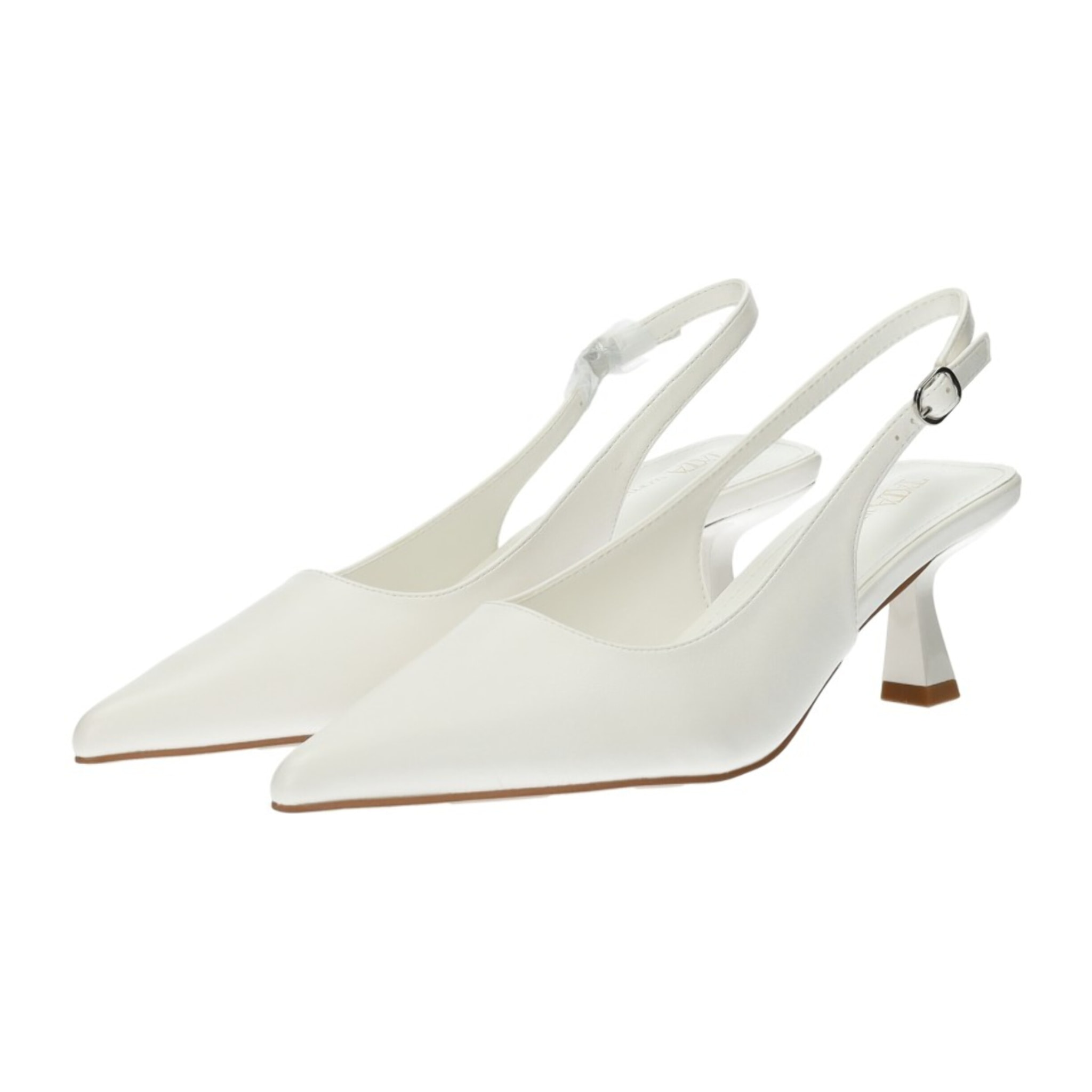 Décolleté sling back Donna Tata Italia Bianco