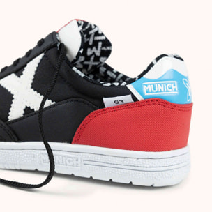MUNICH G-3 KID 458 Zapatilla de Fútbol Sala Infantil Negra y Roja