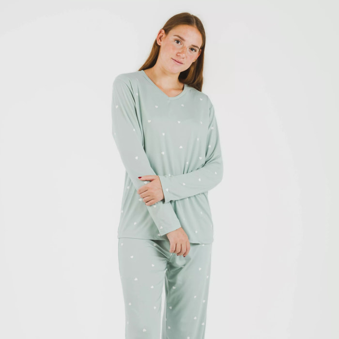 Pigiama lungo da donna soft choer