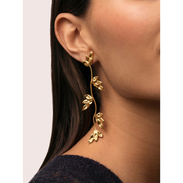 Pendientes Florenda Acero Baño Oro