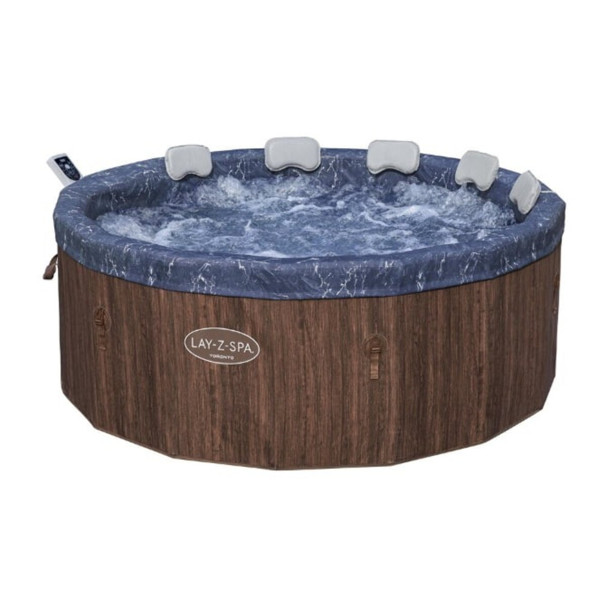 Bestway Spa semi rigide rond Lay-Z-Spa Toronto Smart AirJet Thermacore avec WiFi 5-7 personnes