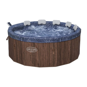 Bestway Spa semi rigide rond Lay-Z-Spa Toronto Smart AirJet Thermacore avec WiFi 5-7 personnes