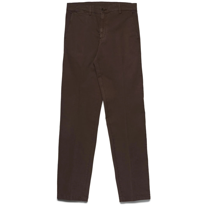 Pantaloni Robe di Kappa Uomo Werner Peached Gabardine Marrone