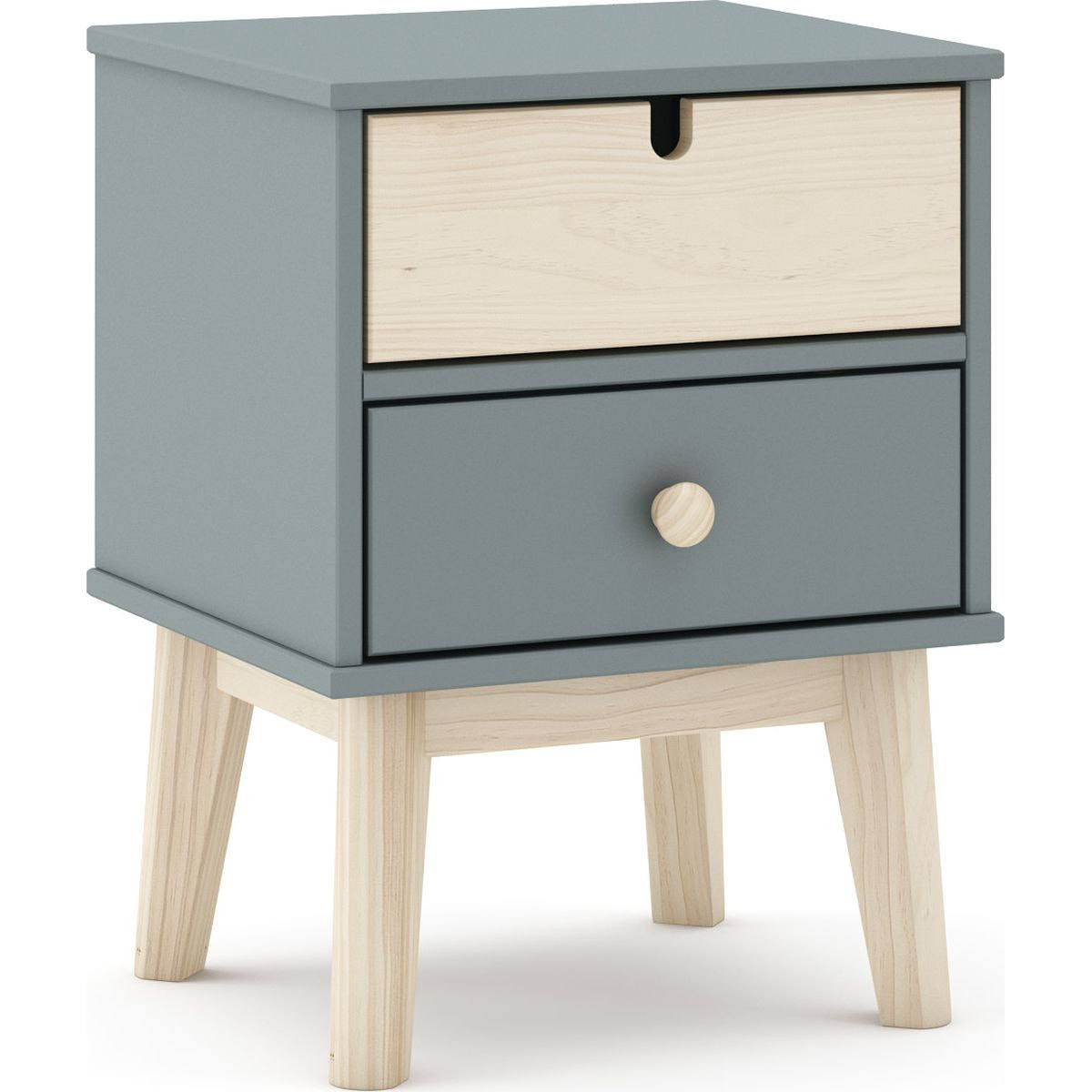 Table de chevet 2 tiroirs - LUCY