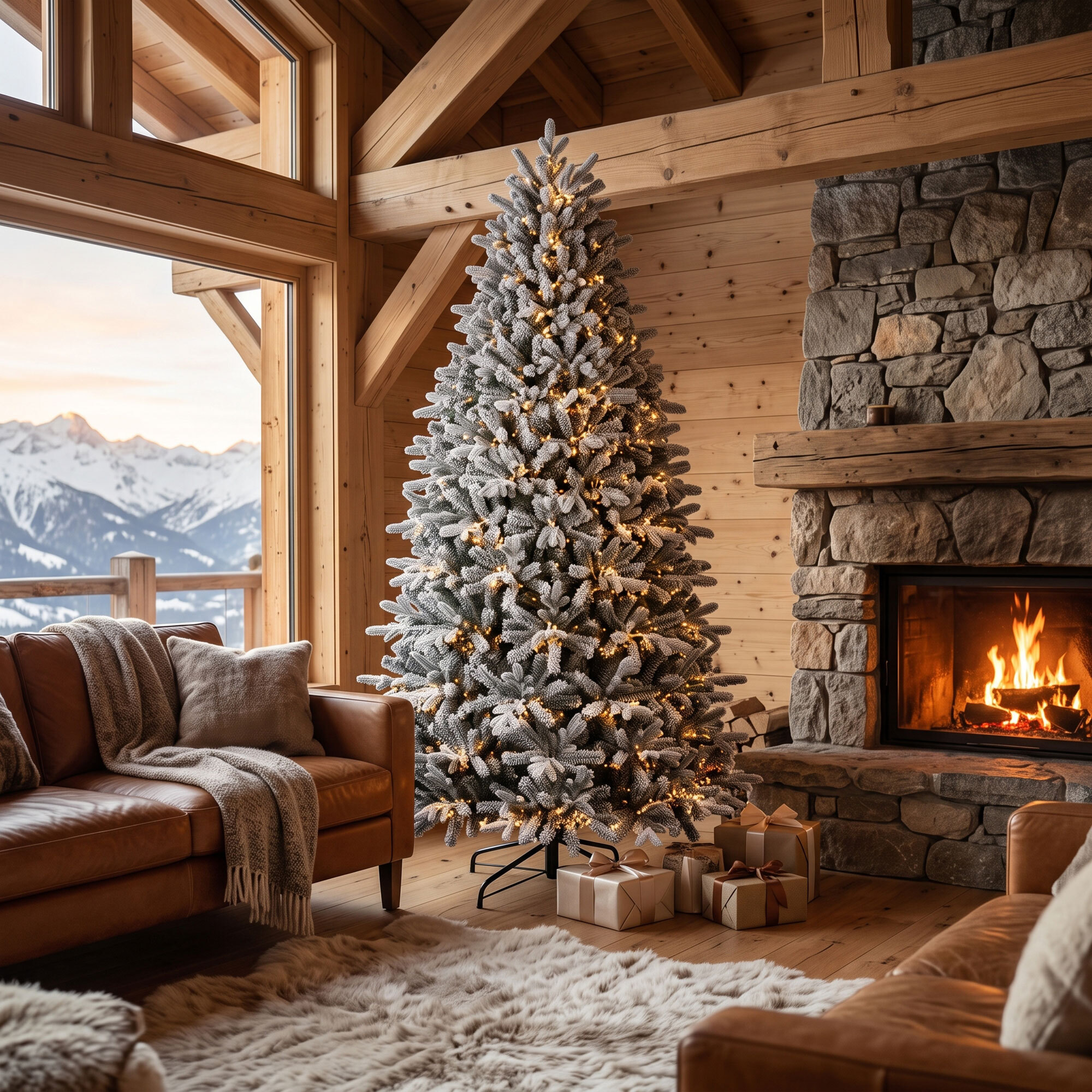 Scintilla - Albero di Natale con 2900 luci LED in PE e PVC Ø101x180 cm 1067 Punte