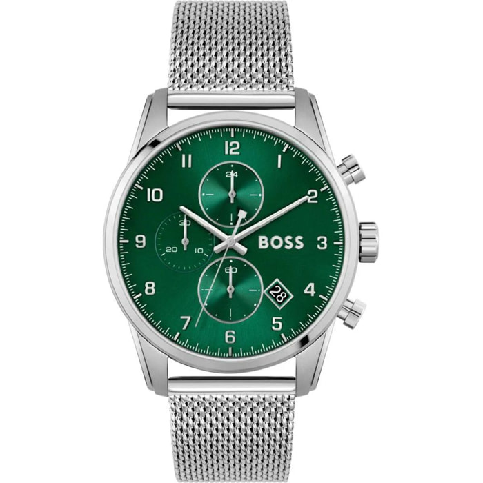 Reloj Boss 1513938 Hombre Analogico Cuarzo con Correa de Acero inoxidable