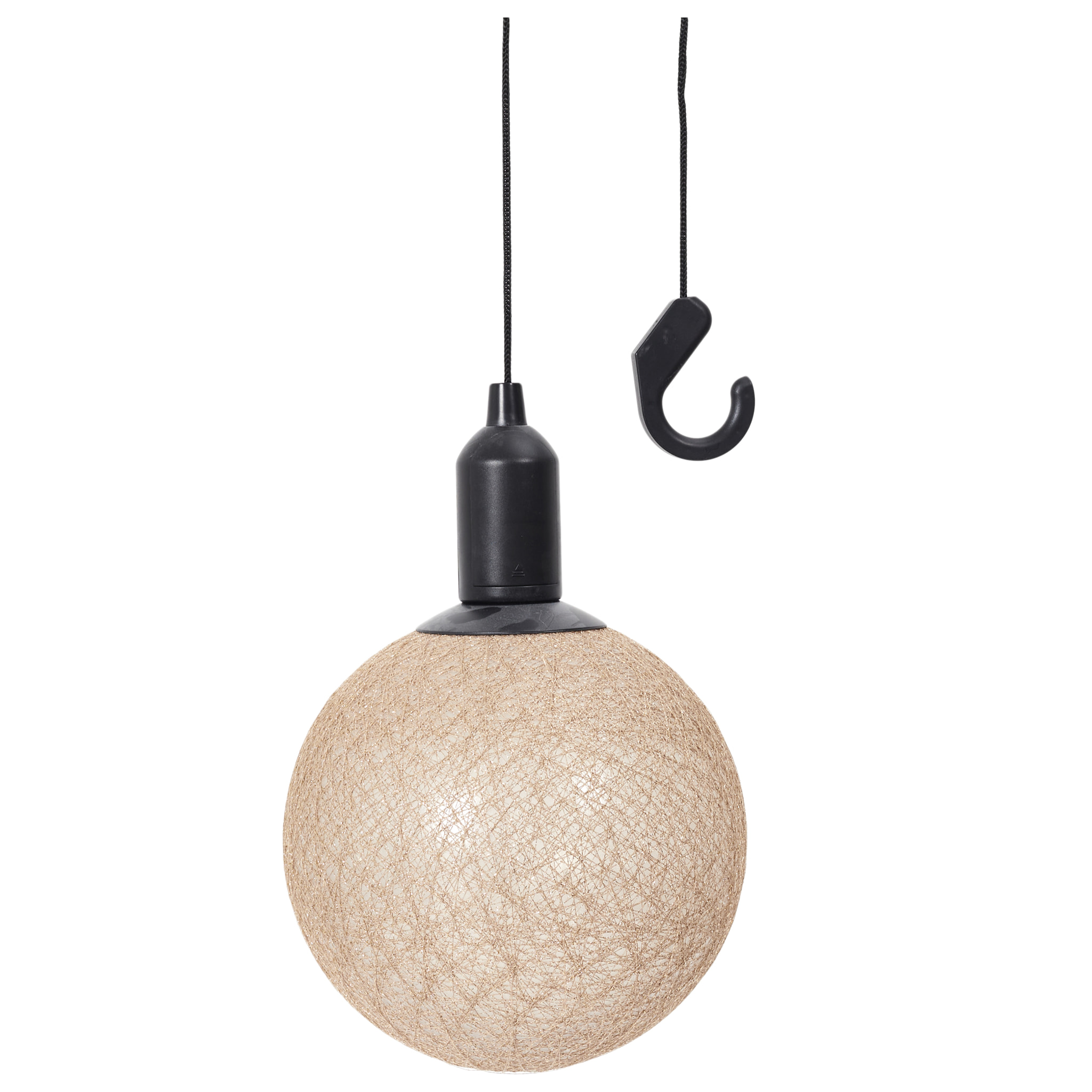 Boule Deco Lumineuse A Suspendre Dore D20cm