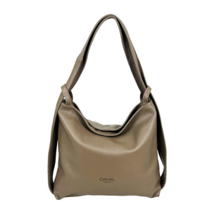 Bolso de hombro Cheval Firenze Ogma Gris Pardo