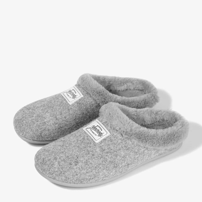 Zapatillas de Casa Mercredy Slipper Fur Gris D.Franklin