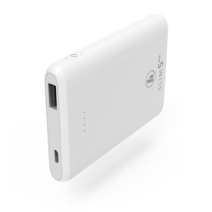 Batterie externe HAMA 5000 mAh SLIM Blanc