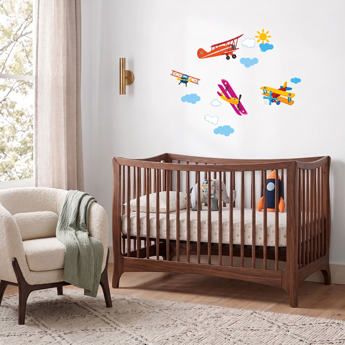 Stickers Muraux décoration adhésifs avions chambre enfant