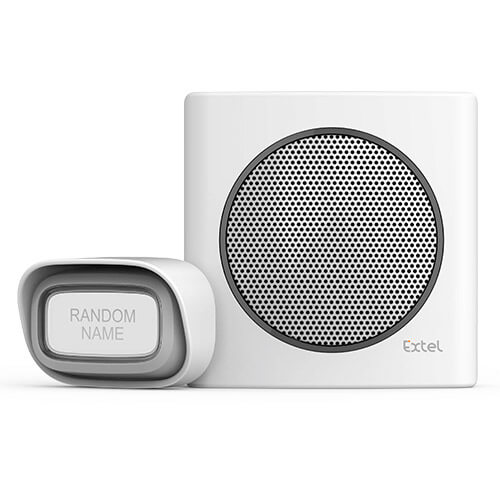 Carillon sans fil portée de 200 m et 6 sonneries au choix alerte batterie faible - diBi Flash Soft Orange - Extel - 081741