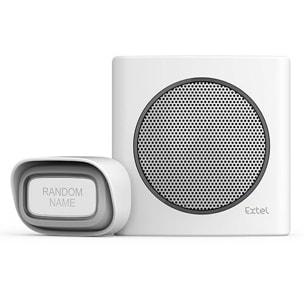 Carillon sans fil portée de 200 m et 6 sonneries au choix alerte batterie faible - diBi Flash Soft Orange - Extel - 081741