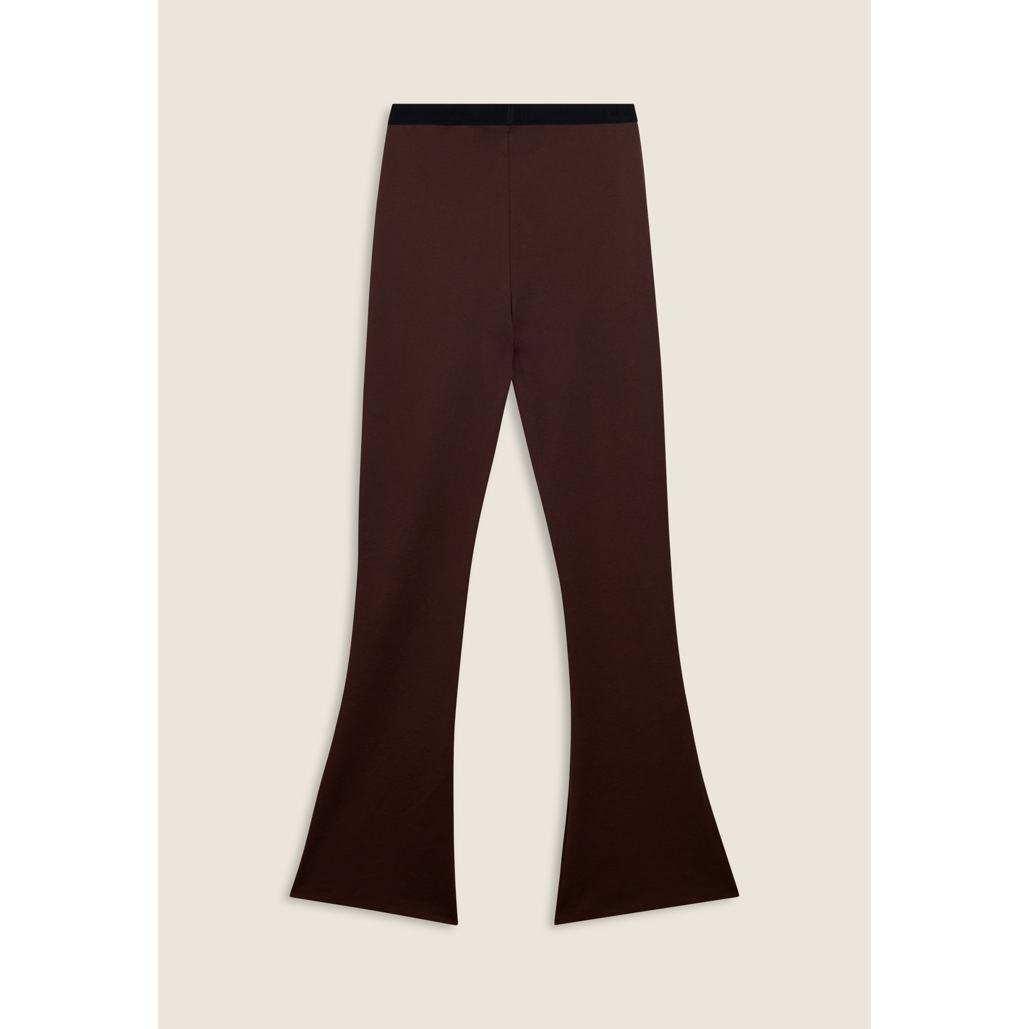 Pantaloni superflare donna vita alta
