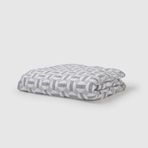 Colcha doble tela jacquard enrieta índigo
