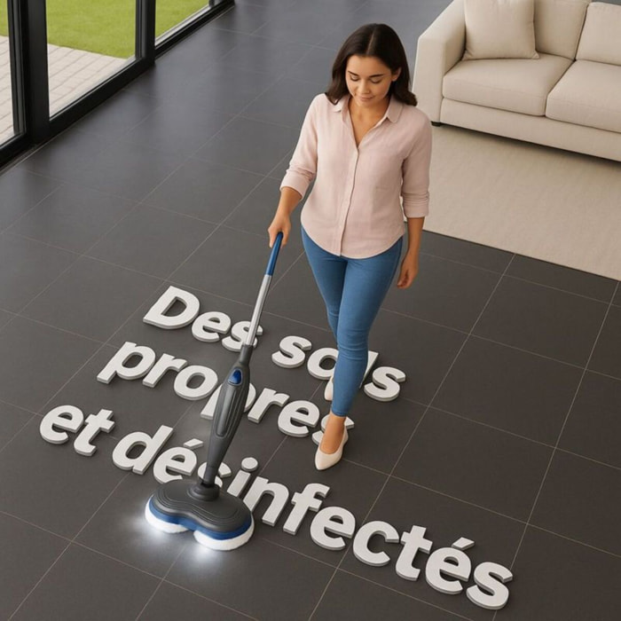 Balai vapeur EZICLEAN Steam Wave 360