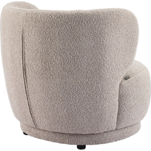 Fauteuil en tissu bouclette - ESTER