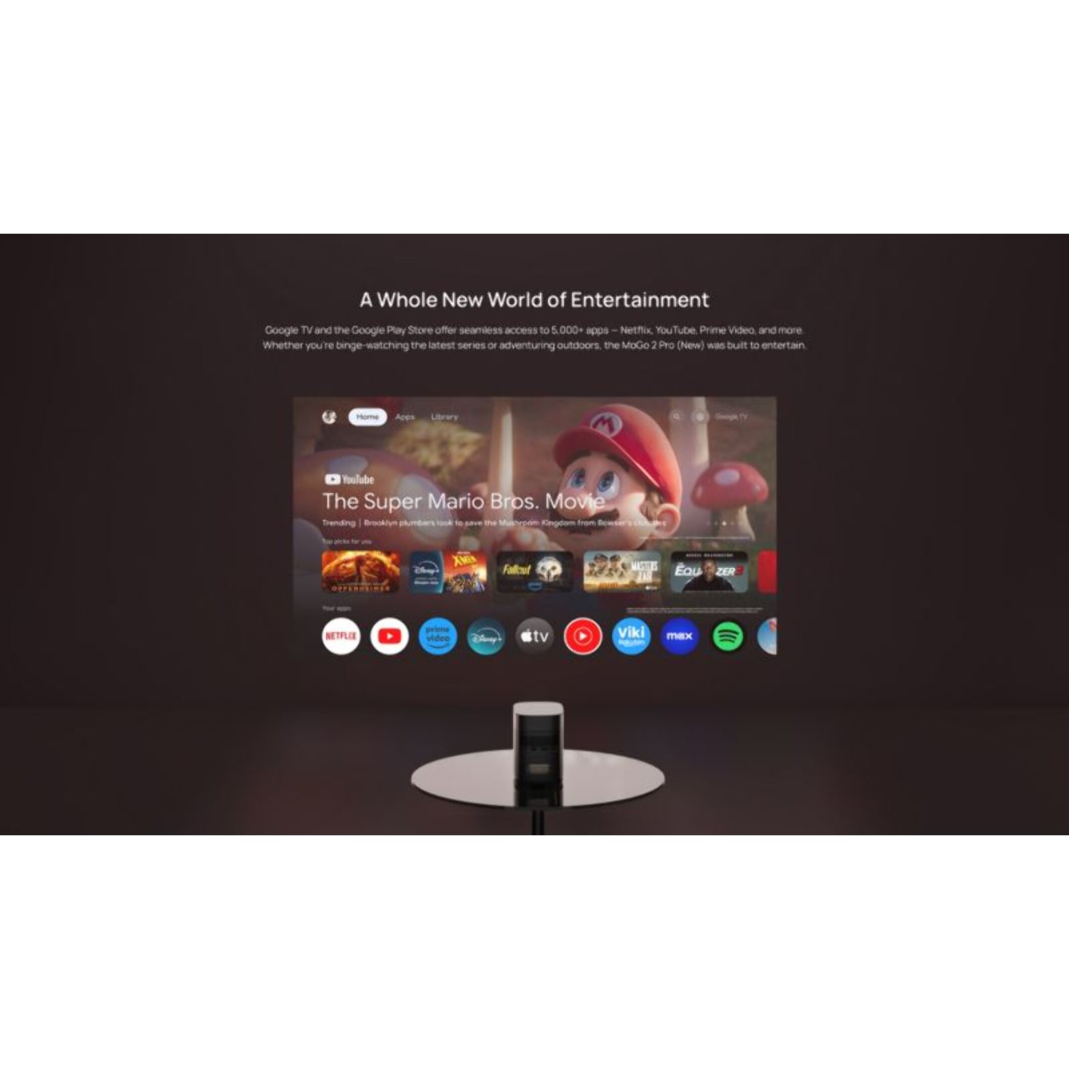Vidéoprojecteur portable XGIMI MoGo 2 Pro Gen 2 Full HD 1080p 430 lumens - Google TV