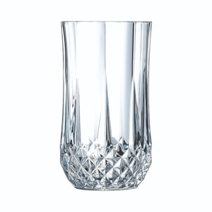 Ensemble 18 pièces, verres à pied et gobelets Longchamp - Cristal d'Arques