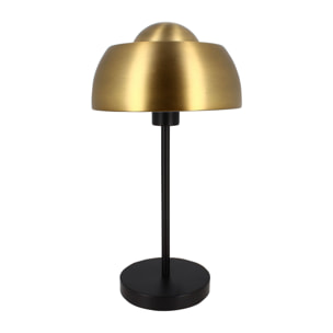 Lampe à poser en métal noir et doré h45cm NOMAA