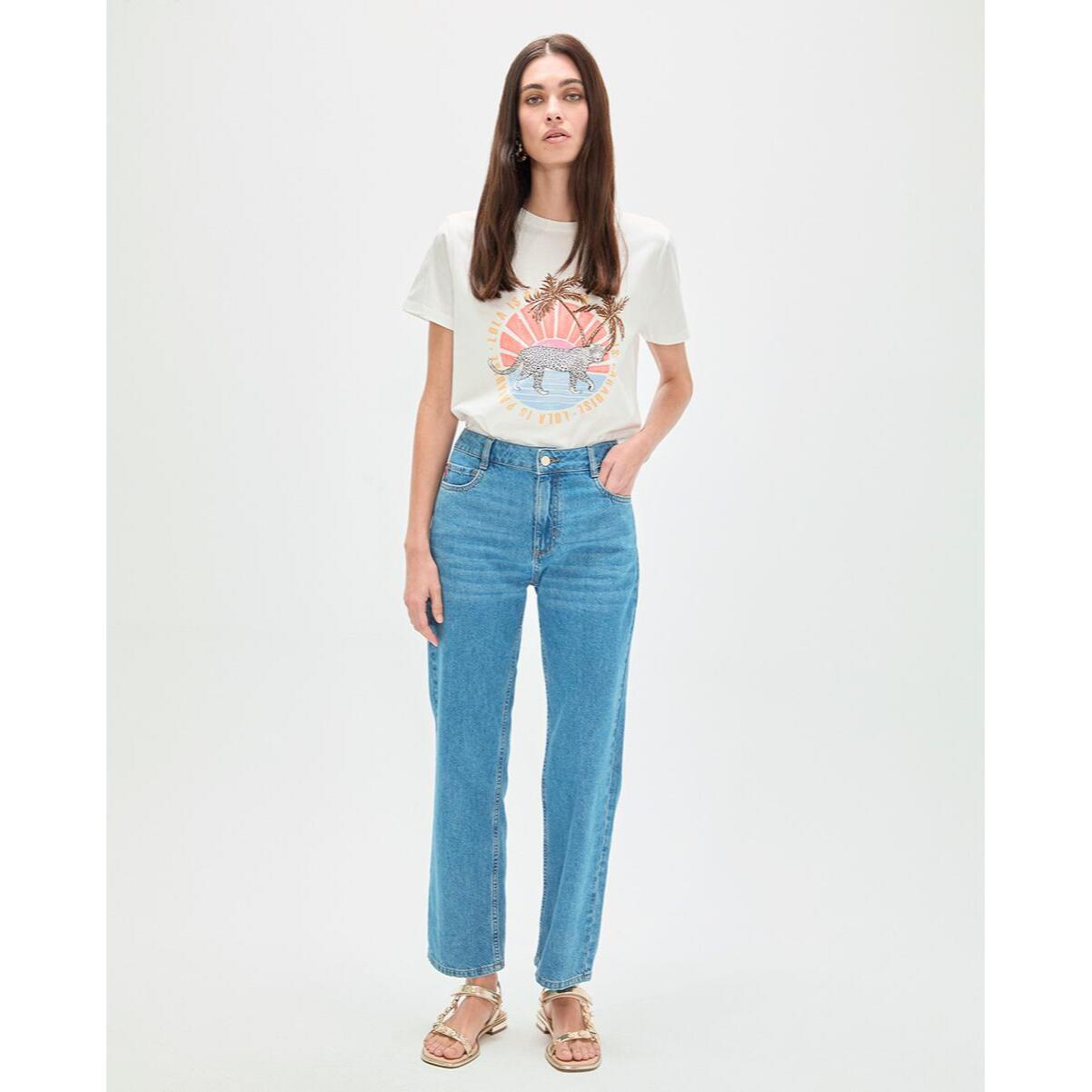 Jeans basic blu medio