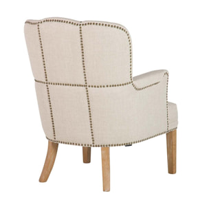 Butaca Madera Fresno Beige 48x53x78 Cm