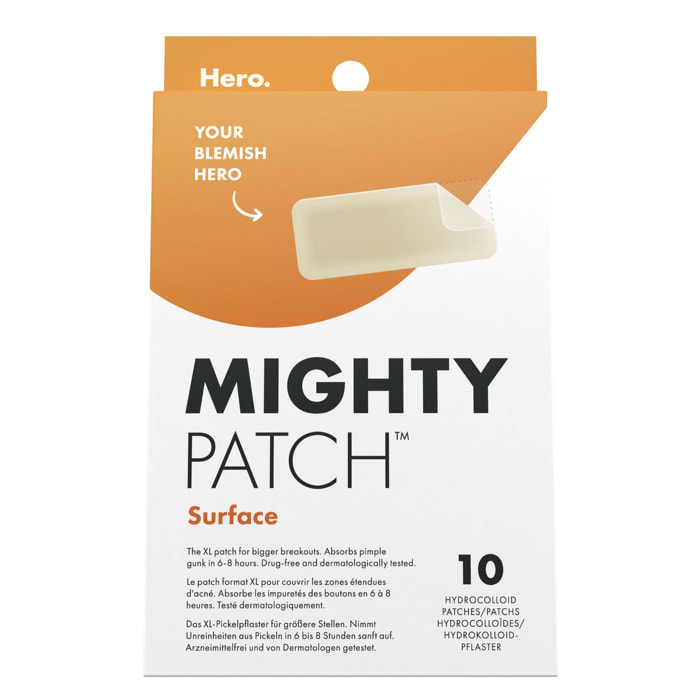 HERO Mighty Patch - Patchs Anti-Acné Surface 10 Patchs
