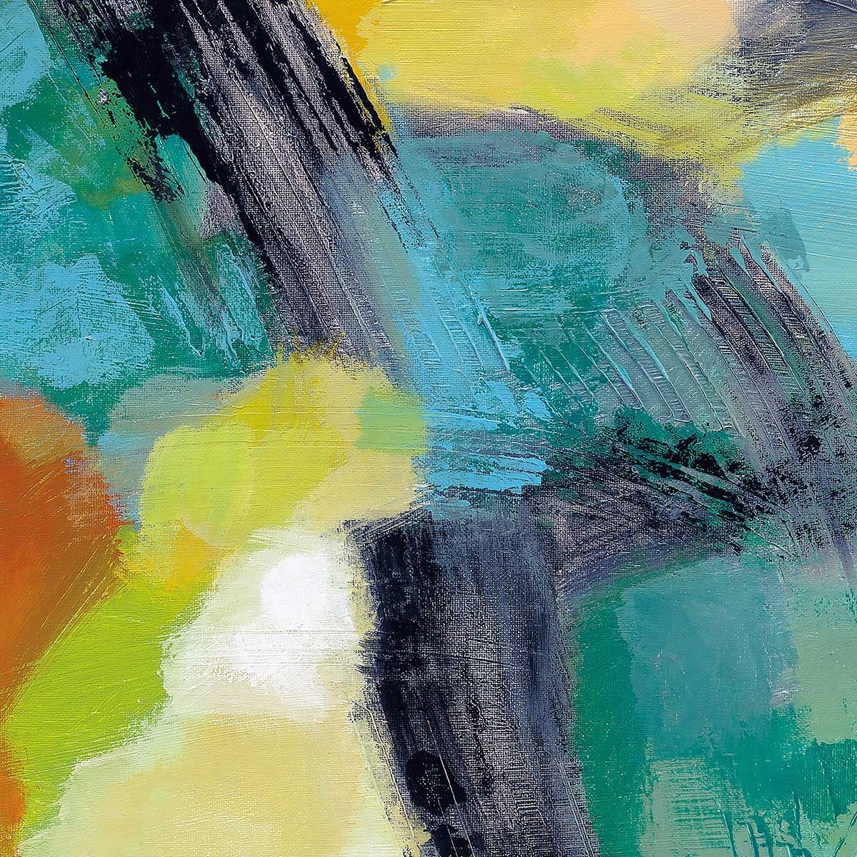 Tableau Arc en ciel sur l'asphalte Tableau alu Dibond