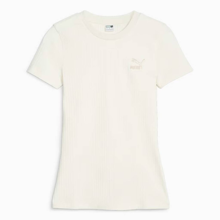 CAMISETA PUMA CLASSICS RIBBED SLIM