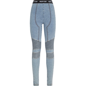 PHILIPP PLEIN Jegging de cintura alta