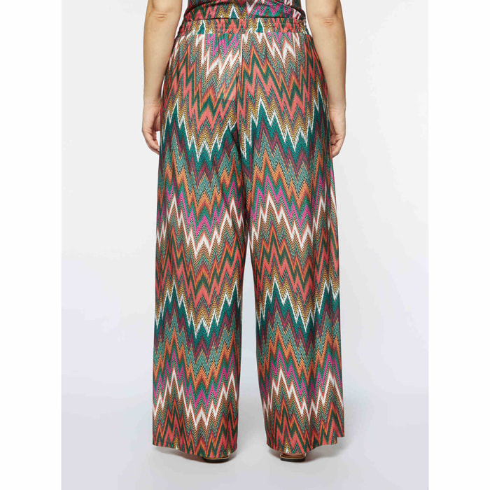 Fiorella Rubino - Pantaloni copricostume stampati - Arancione