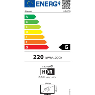 TV QLED HISENSE MiniLED 110UXNQ