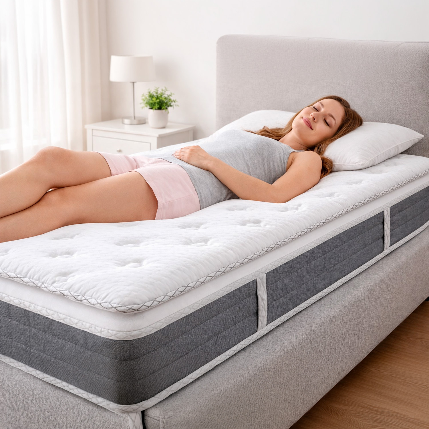 Materasso Singolo A Molle 120/M2 H3 Medio Rigido Topper Integrato Supporto Ergonomico Traspirante Comfort Elevato Riposo Ottimale 80 x 190 x 27 Cm