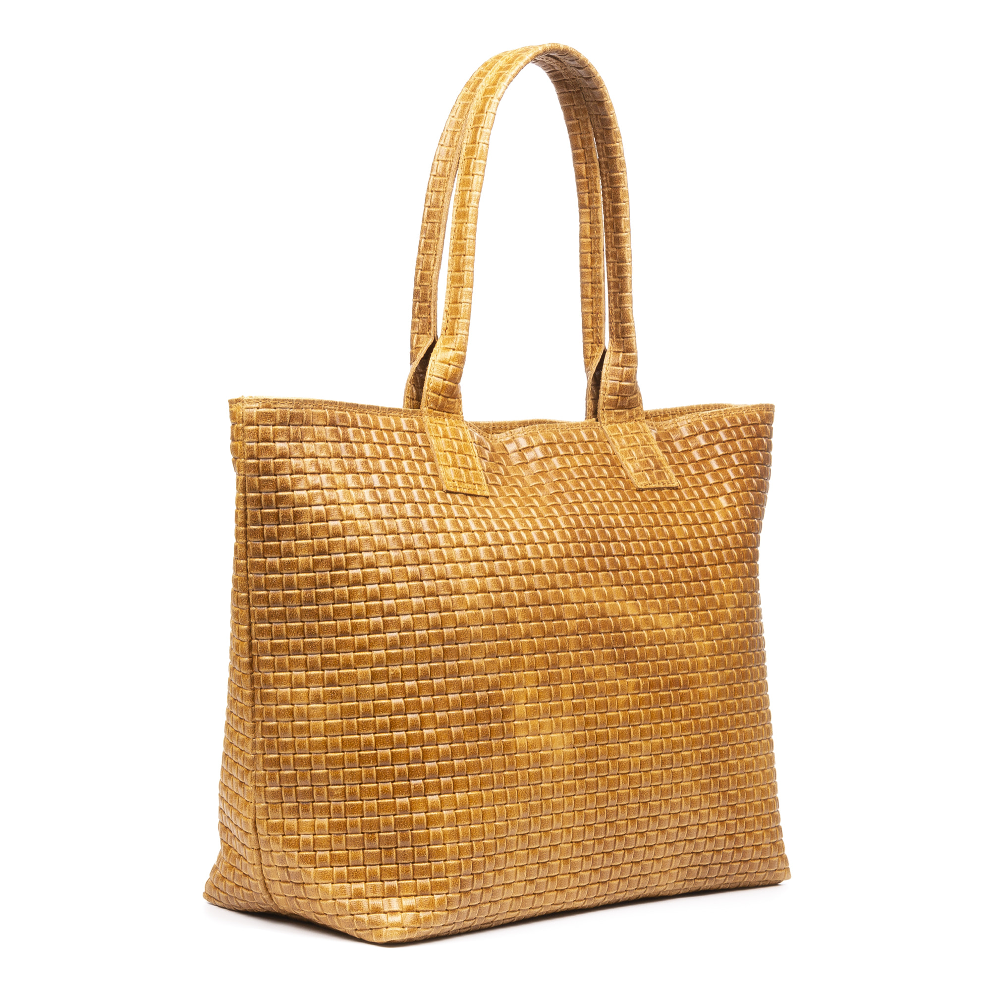 Albisola borsa a spalla da donna. Pelle autentica finitura Scamosciata imprinting intrecciato.