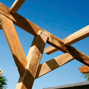Kit Pérgola Madera 4x3.6x2.4 M + Postes 12x12