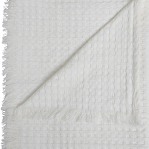 Jeté de lit "Widdy" coton 130x180cm blanc
