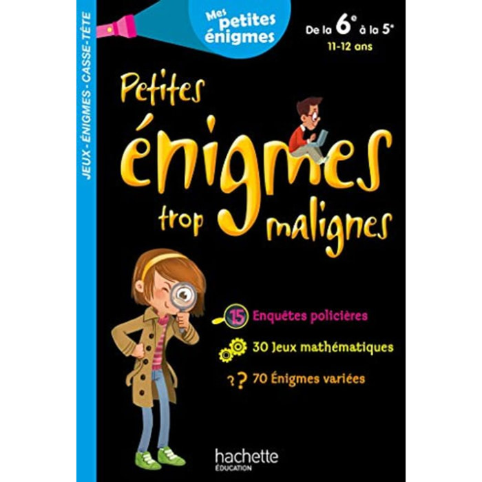 Collectif | Petites énigmes trop malignes - De la 6e à la 5e - Cahier de vacances 2021 | Livre d'occasion