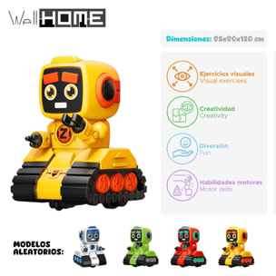 Well home coche robot de fricción h.12cm en color aleatorio en verde o rojo o blanco o naranja