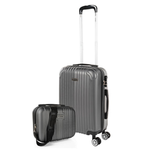 Maleta Abs Pequeña Itaca Sevron Antracita