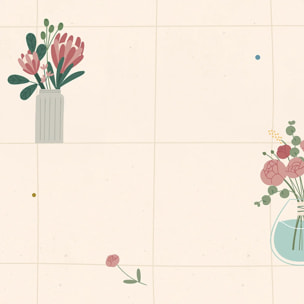 Papier peint panoramique Petits Bouquets