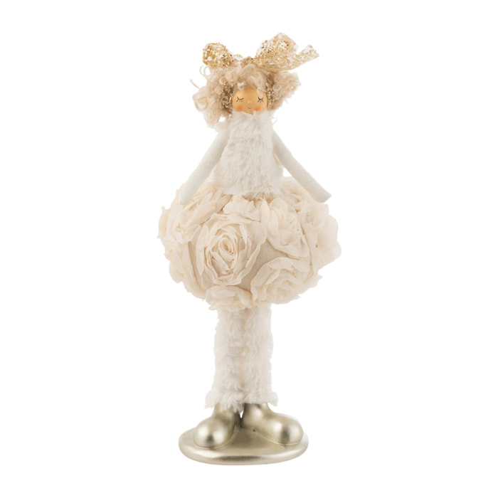 J-Line figurine Fille Hiver - textile - champagne - small