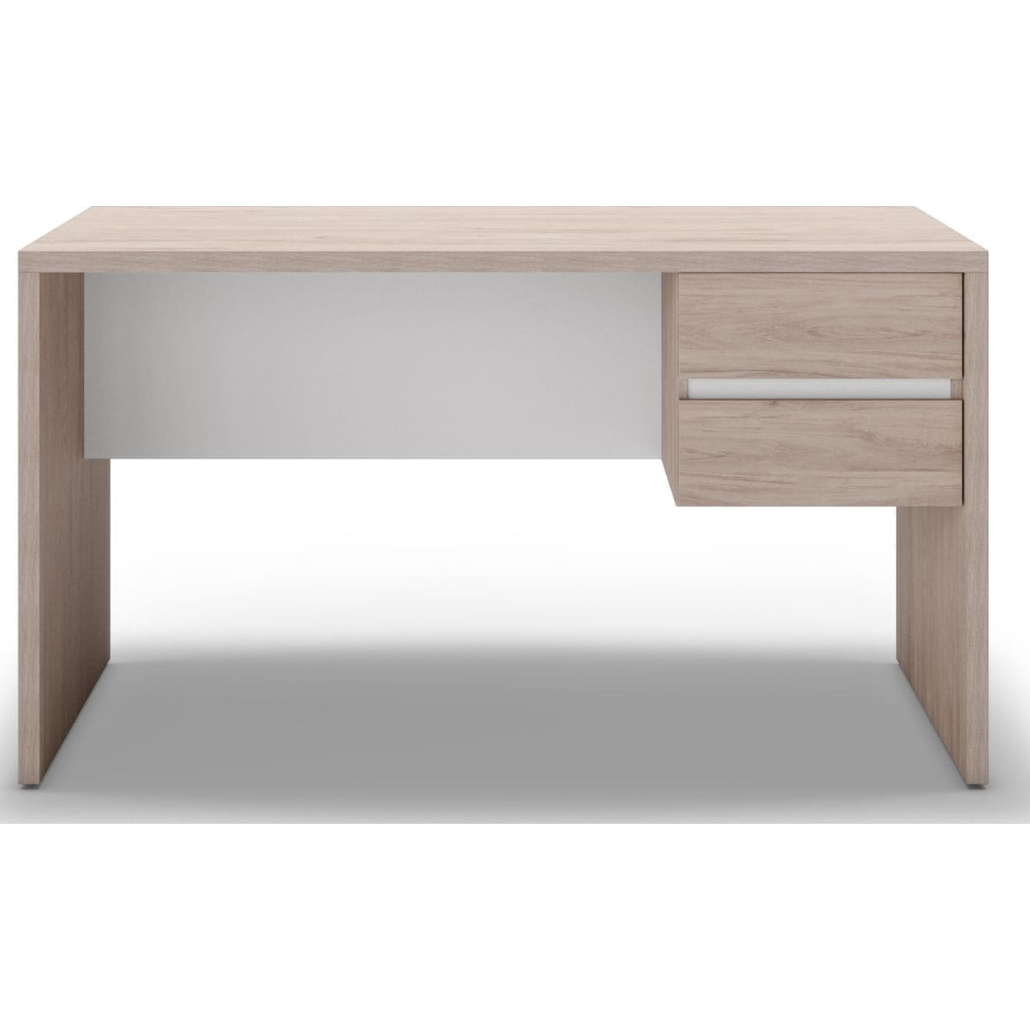 Bureau 2 tiroirs effet bois - JESS