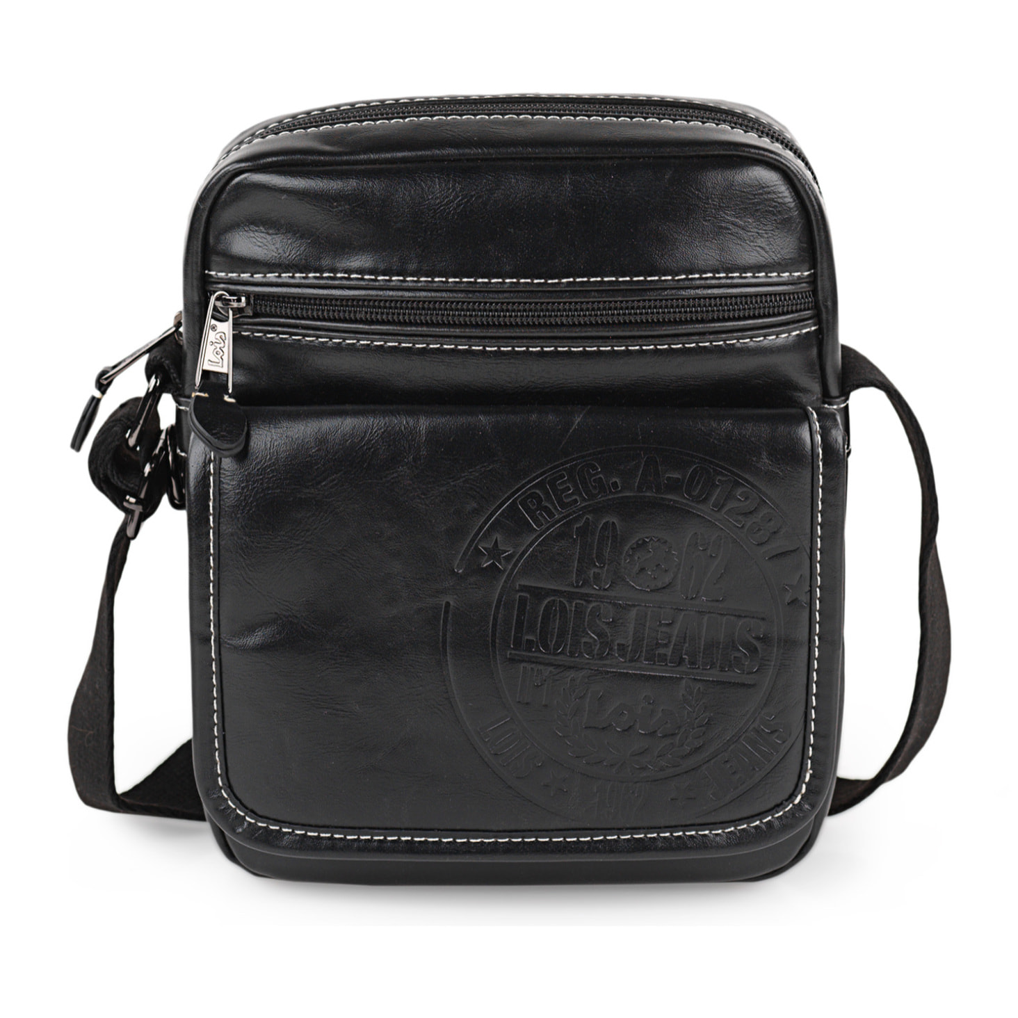 Bandolera Hombre Pu/Piel Lois Desert Negro