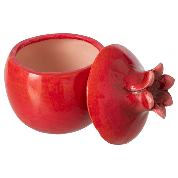 J-Line Pot à  provision grenade - argile - rouge
