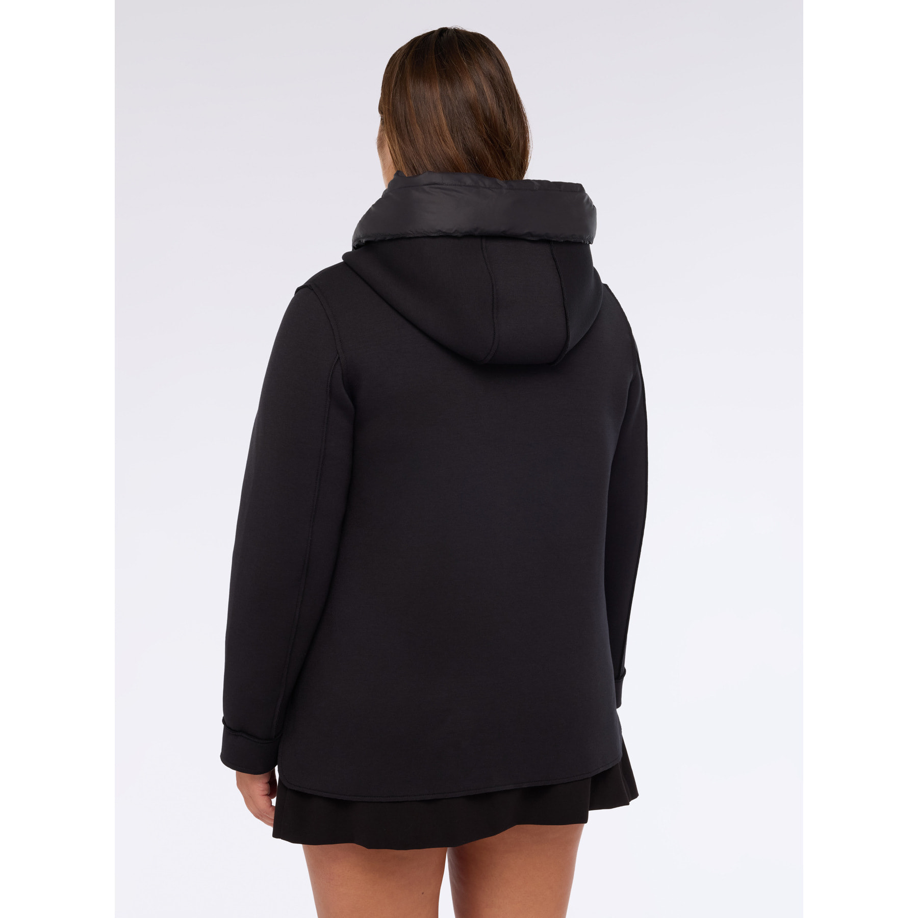 Fiorella Rubino - Chaqueta de neopreno con pechera extraíble - Negro